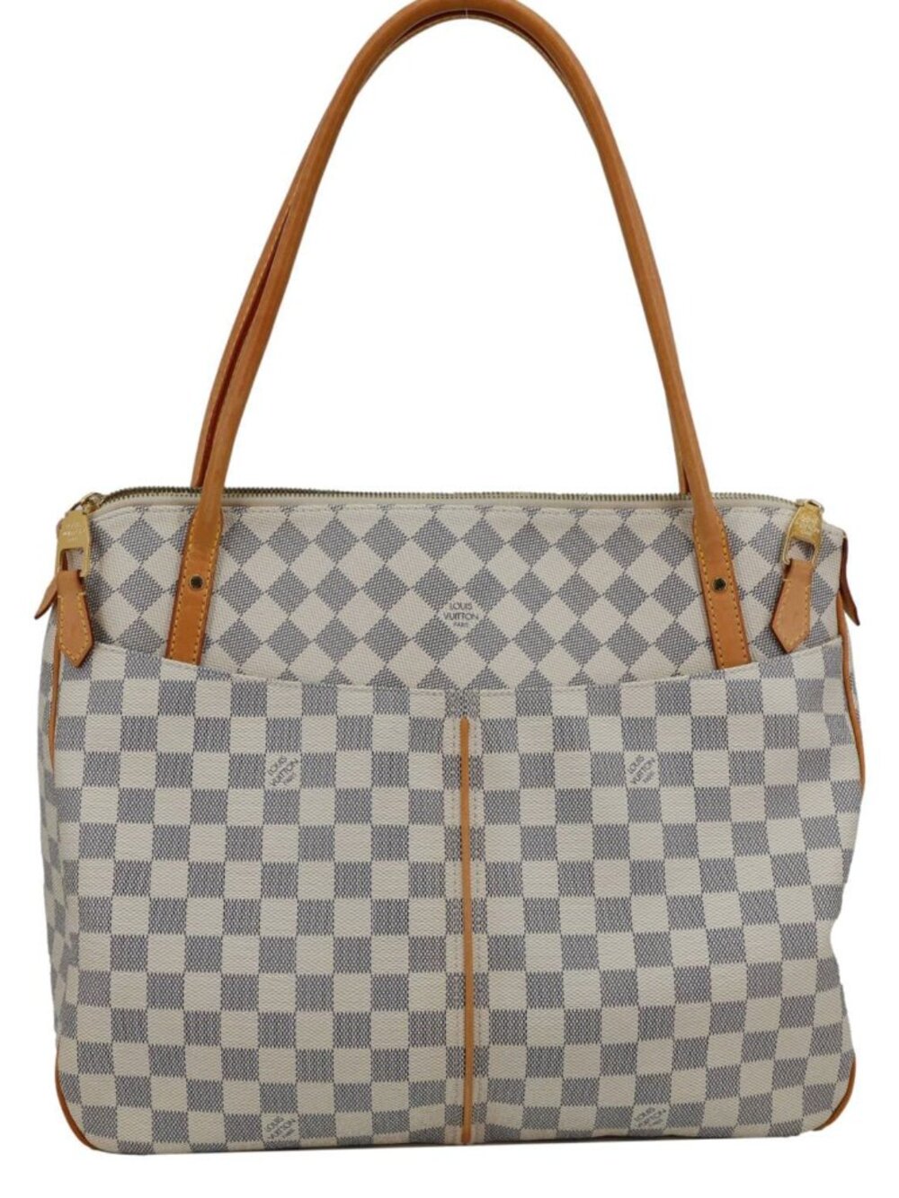 Louis Vuitton  Figheri GM Damier Azur Shoulder Bag White